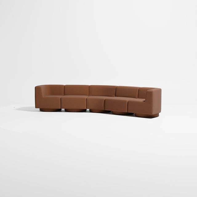 Confetti Modular Lounge - 5 Seater Angle | Upholstered Base | Gibson Karlo | Design By Them ** Maharam Merit 0033