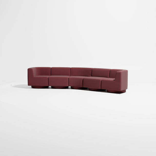 Confetti Modular Lounge - 5 Seater Angle | Upholstered Base | Gibson Karlo | Design By Them ** Maharam Merit 0039