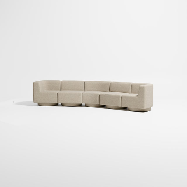 Confetti Modular Lounge - 5 Seater Angle | Upholstered Base | Gibson Karlo | Design By Them ** Kvadrat Zero 0001