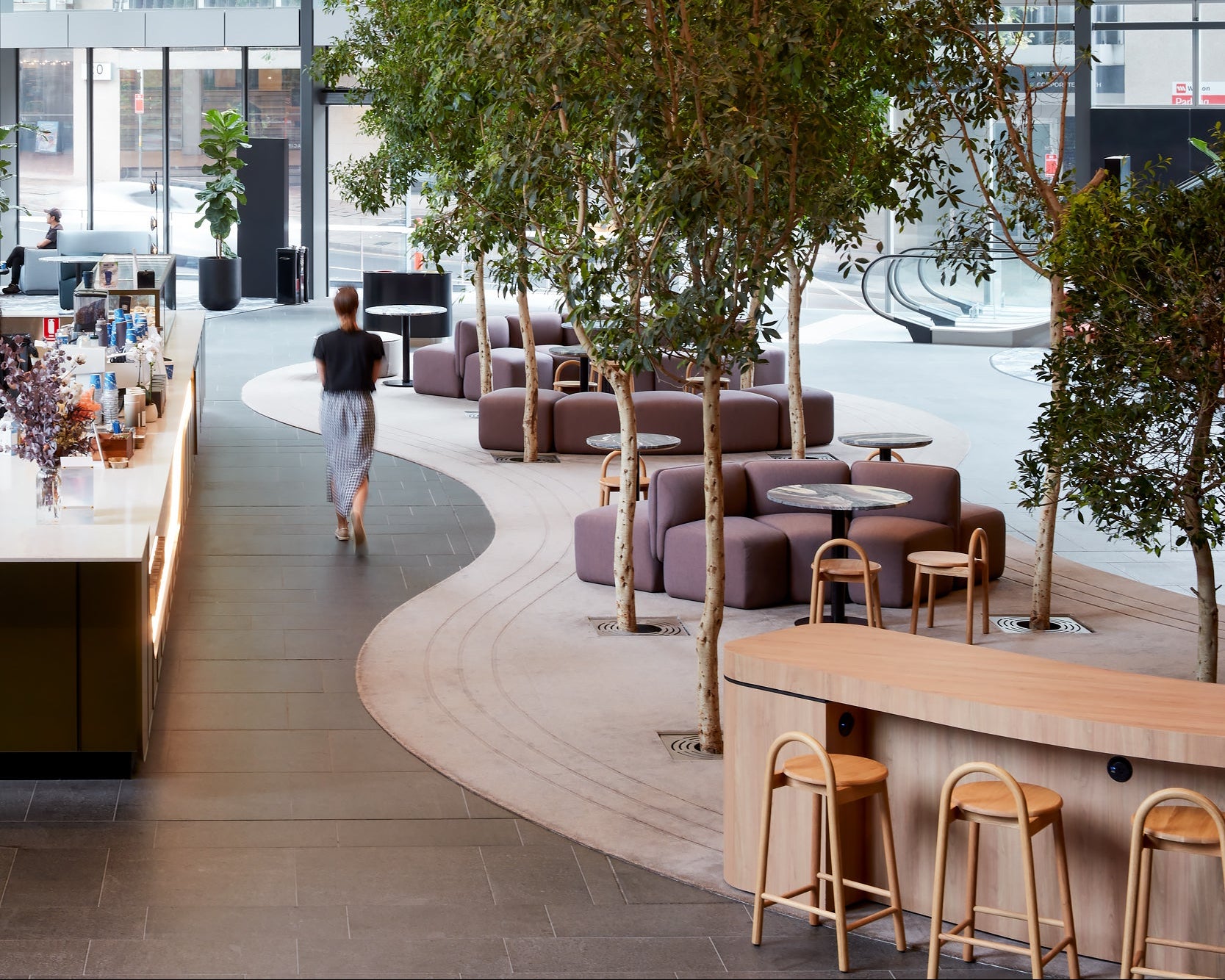 Bobby Stools | 177 North Sydney Lobby, Hot Black, NSW | DesignByThem