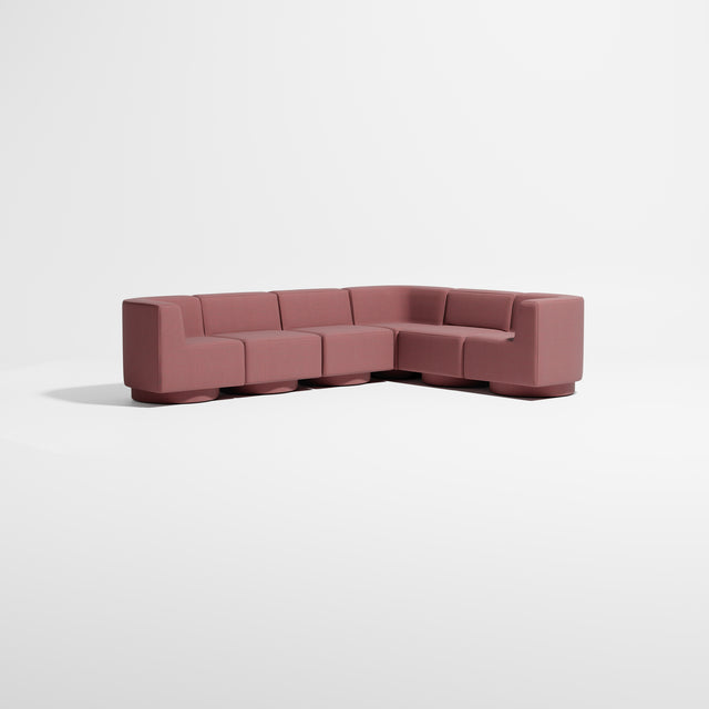 Confetti Modular Lounge - 6 Seater Corner Left | Upholstered Base | Gibson Karlo | Design By Them ** Kvadrat Canvas 2 0654