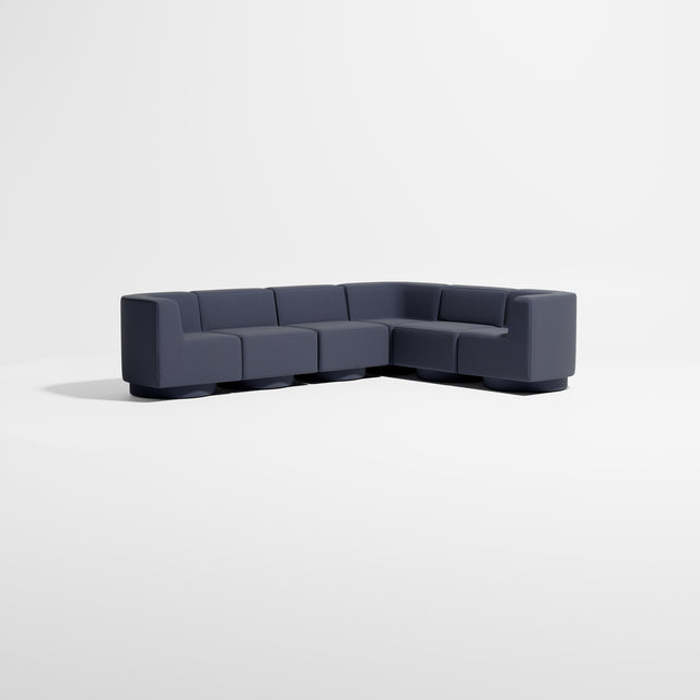 Confetti Modular Lounge - 6 Seater Corner Left | Upholstered Base | Gibson Karlo | Design By Them ** Kvadrat Canvas 2 0794