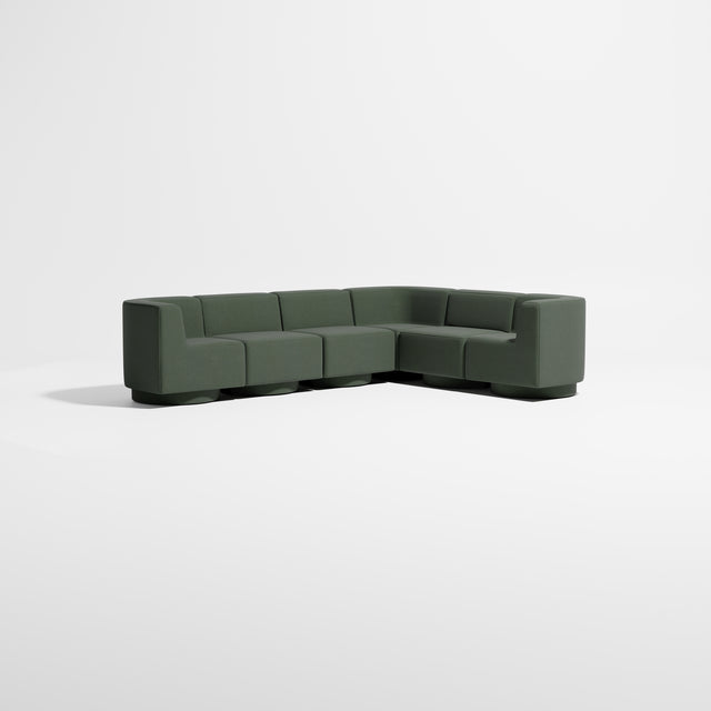 Confetti Modular Lounge - 6 Seater Corner Left | Upholstered Base | Gibson Karlo | Design By Them ** Kvadrat Canvas 2 0996