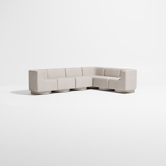 Confetti Modular Lounge - 6 Seater Corner Left | Upholstered Base | Gibson Karlo | Design By Them ** Kvadrat Elle 0220
