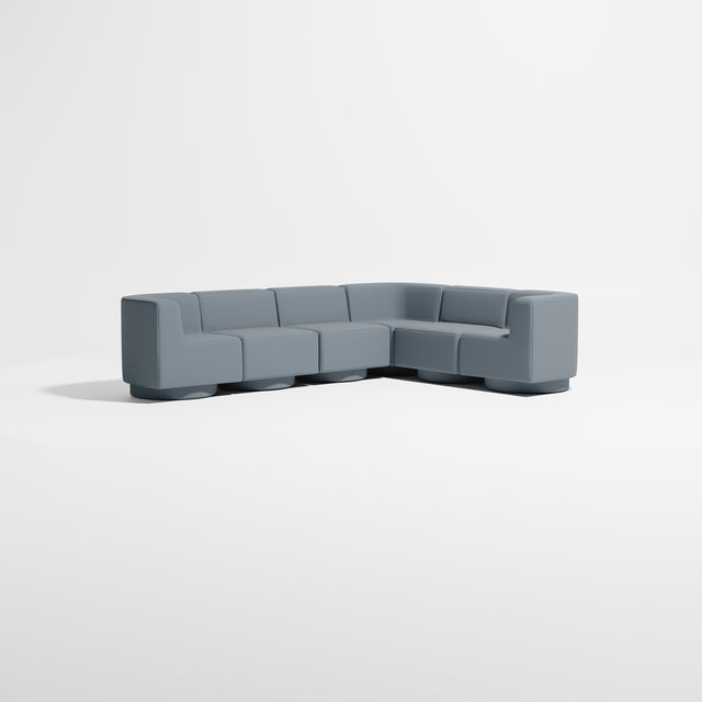 Confetti Modular Lounge - 6 Seater Corner Left | Upholstered Base | Gibson Karlo | Design By Them ** Maharam Merit 0012