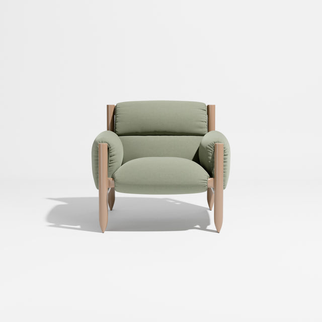 Cattle Armchair | Upholstered Armchair | Lounge Chair | Gibson Karlo | Design By Them | Camel Frame | Maharam Tempo 014