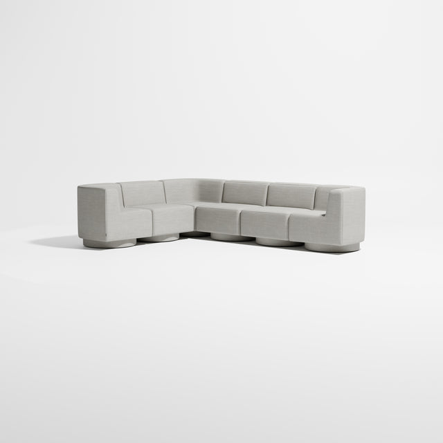 Confetti Modular Lounge - 6 Seater Corner Right | Upholstered Base | Gibson Karlo | Design By Them ** Kvadrat Canvas 2 0124