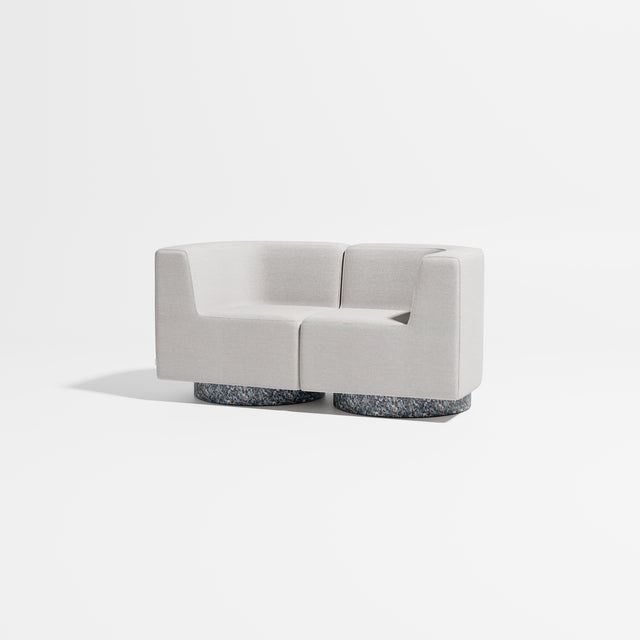 Confetti Modular Lounge - 2 Seater | Recycled Plastic Base | Gibson Karlo | Design By Them ** Kvadrat Autumn 0101
