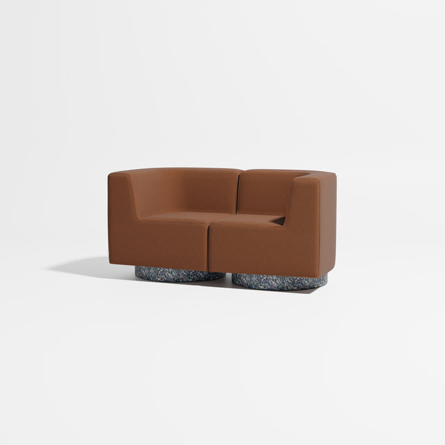 Confetti Modular Lounge - 2 Seater | Recycled Plastic Base | Gibson Karlo | Design By Them ** Maharam Merit 0033