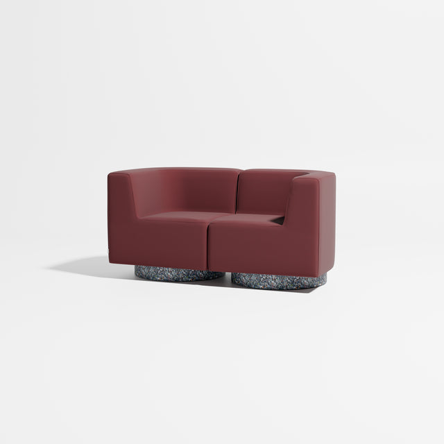 Confetti Modular Lounge - 2 Seater | Recycled Plastic Base | Gibson Karlo | Design By Them ** Maharam Merit 0039