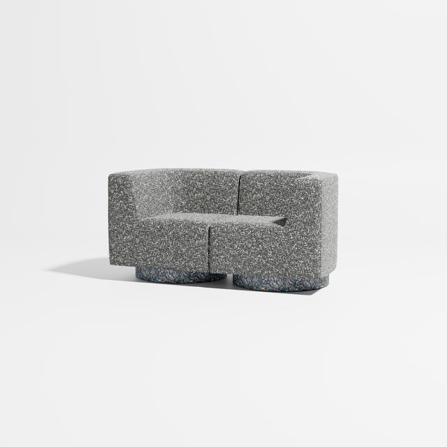 Confetti Modular Lounge - 2 Seater | Recycled Plastic Base | Gibson Karlo | Design By Them ** Kvadrat Zero 0004