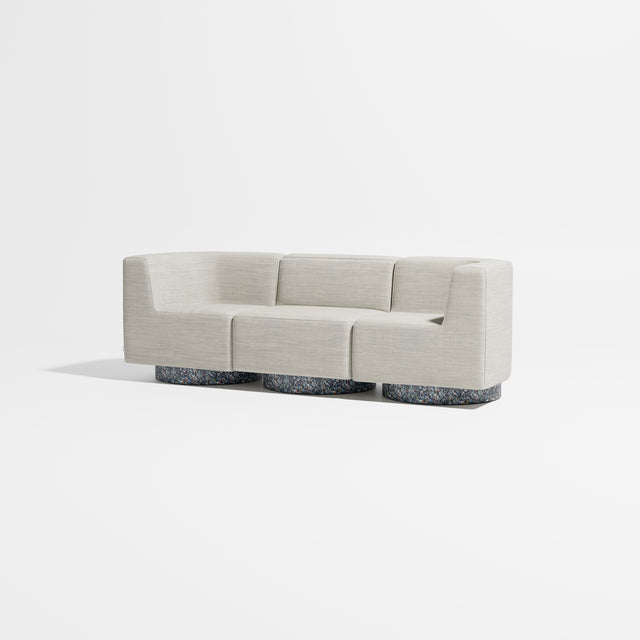 Confetti Modular Lounge - 3 Seater | Recycled Plastic Base | Gibson Karlo | Design By Them ** Kvadrat Canvas 2 0114
