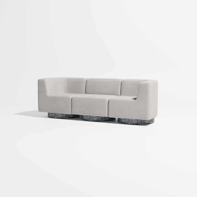 Confetti Modular Lounge - 3 Seater | Recycled Plastic Base | Gibson Karlo | Design By Them ** Kvadrat Elle 0230