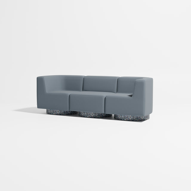 Confetti Modular Lounge - 3 Seater | Recycled Plastic Base | Gibson Karlo | Design By Them ** Maharam Merit 0012