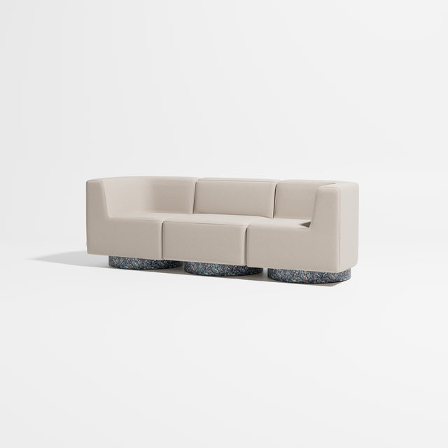 Confetti Modular Lounge - 3 Seater | Recycled Plastic Base | Gibson Karlo | Design By Them ** Maharam Merit 0030