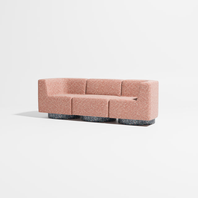 Confetti Modular Lounge - 3 Seater | Recycled Plastic Base | Gibson Karlo | Design By Them ** Kvadrat Zero 0008