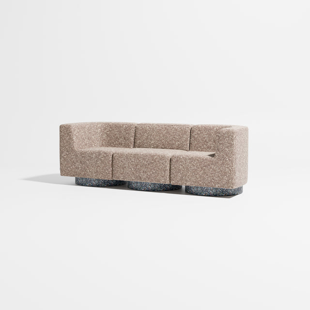 Confetti Modular Lounge - 3 Seater | Recycled Plastic Base | Gibson Karlo | Design By Them ** Kvadrat Zero 0009