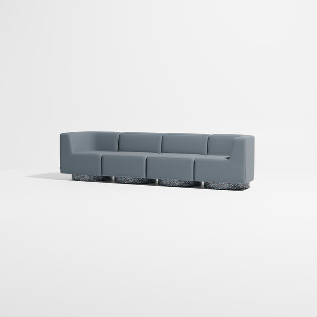 Confetti Modular Lounge - 4 Seater | Recycled Plastic Base | Gibson Karlo | Design By Them ** Maharam Merit 0012