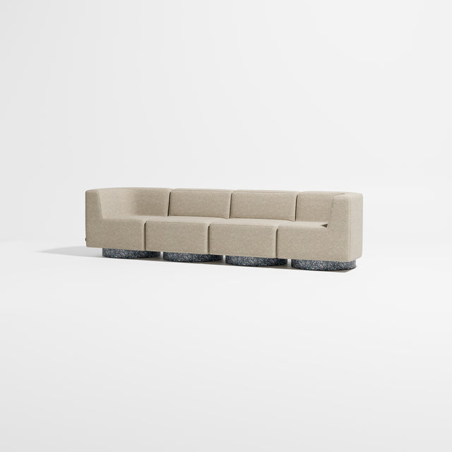 Confetti Modular Lounge - 4 Seater | Recycled Plastic Base | Gibson Karlo | Design By Them ** Kvadrat Zero 0001