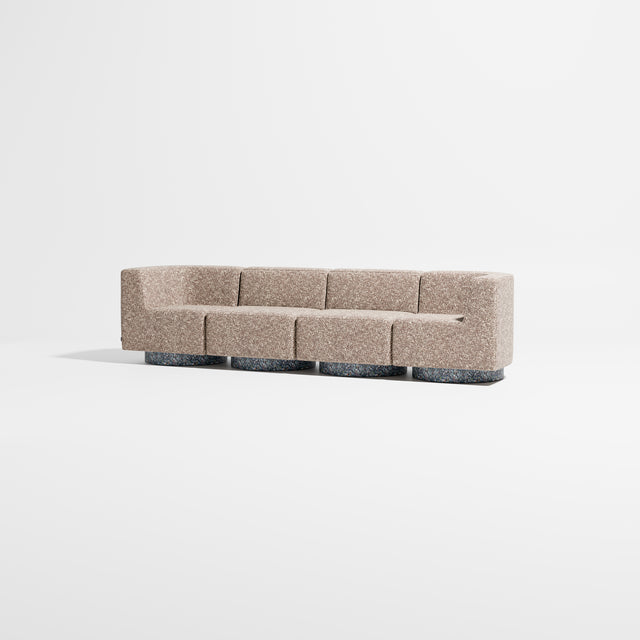 Confetti Modular Lounge - 4 Seater | Recycled Plastic Base | Gibson Karlo | Design By Them ** Kvadrat Zero 0009
