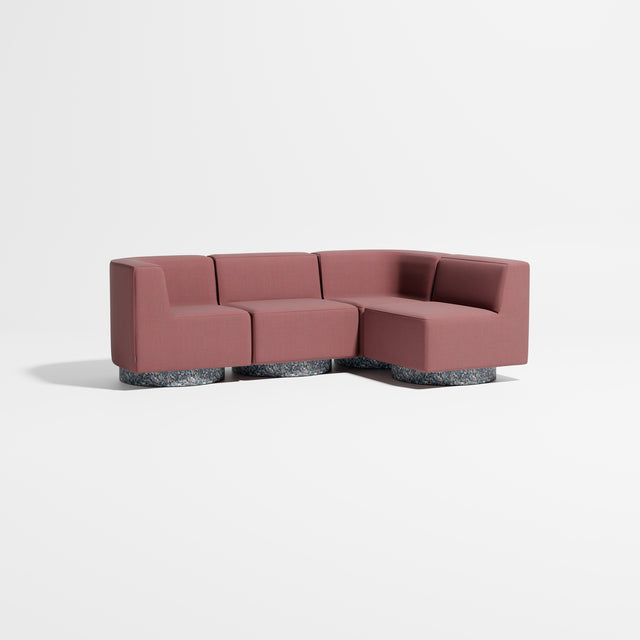 Confetti Modular Lounge - 4 Seater Corner Right | Recycled Plastic Base | Gibson Karlo | Design By Them ** Kvadrat Autumn 0654