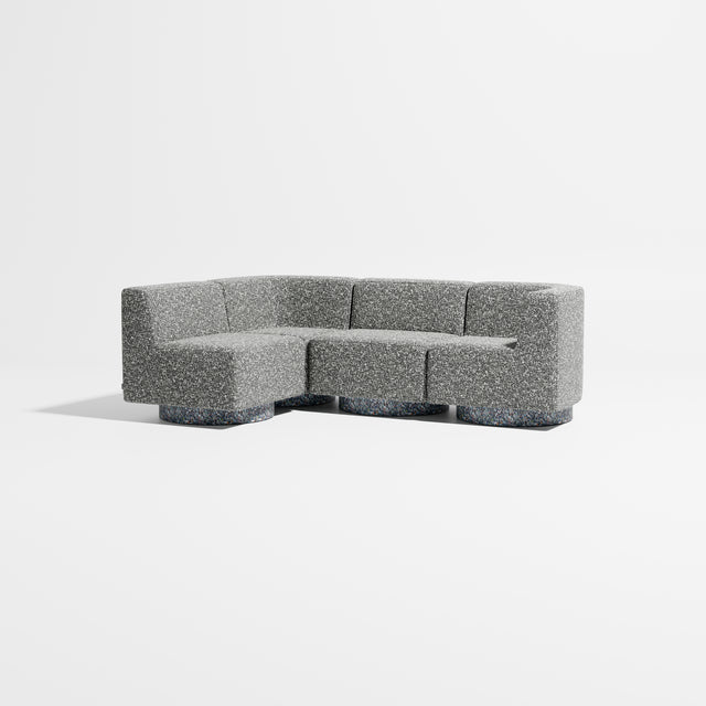 Confetti Modular Lounge - Configuration 5 | Recycled Plastic Base | Gibson Karlo | Design By Them ** Kvadrat Zero 004