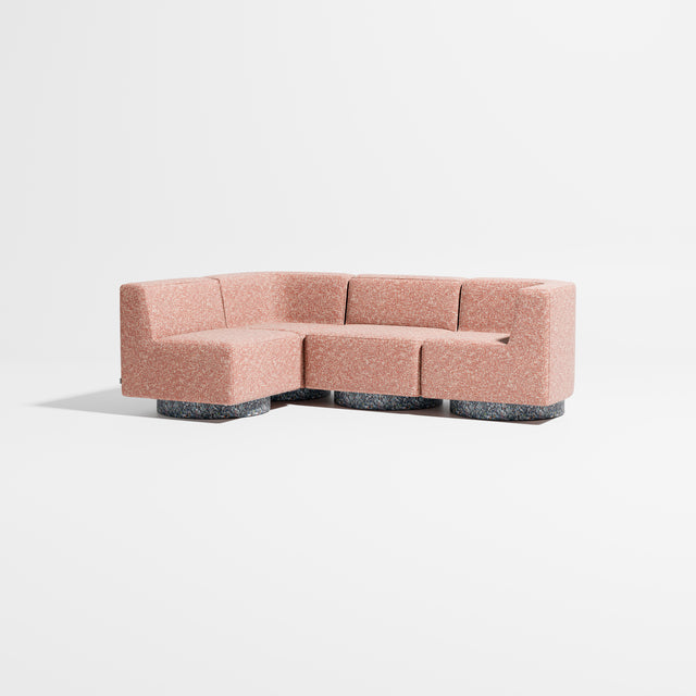 Confetti Modular Lounge - Configuration 5 | Recycled Plastic Base | Gibson Karlo | Design By Them ** Kvadrat Zero 008