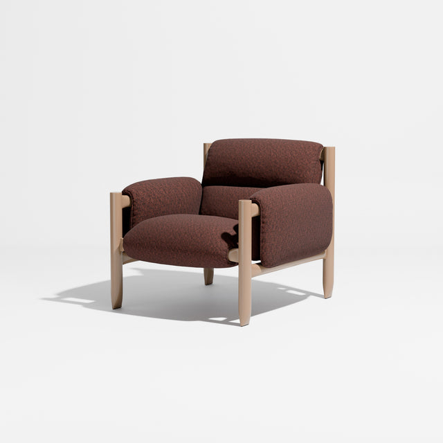 Cattle Armchair | Upholstered Armchair | Lounge Chair | Gibson Karlo | Design By Them | Camel Frame | Kvadrat Regos 0681