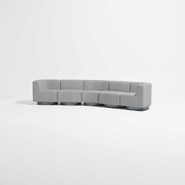 Confetti Modular Lounge - 5 Seater Angle | Recycled Plastic Base | Gibson Karlo | Design By Them ** Kvadrat Autumn 0131