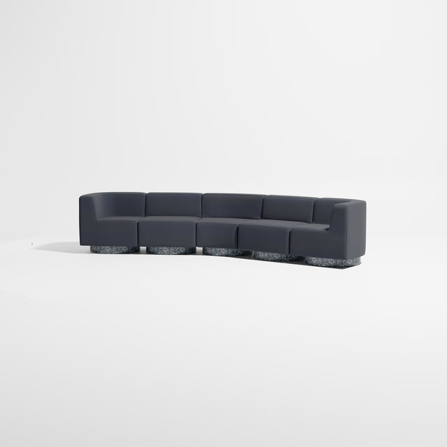 Confetti Modular Lounge - 5 Seater Angle | Recycled Plastic Base | Gibson Karlo | Design By Them ** Kvadrat Autumn 0791