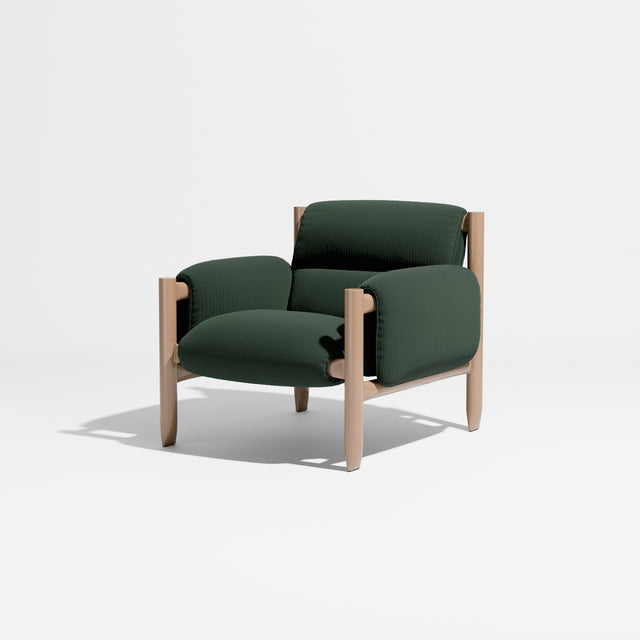 Cattle Armchair | Upholstered Armchair | Lounge Chair | Gibson Karlo | Design By Them | Camel Frame | Kvadrat Phlox 0983