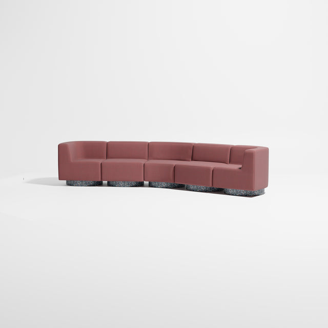 Confetti Modular Lounge - 5 Seater Angle | Recycled Plastic Base | Gibson Karlo | Design By Them ** Kvadrat Canvas 2 0654