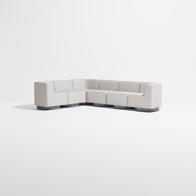 Confetti Modular Lounge - 6 Seater Corner Right | Recycled Plastic Base | Gibson Karlo | Design By Them ** Kvadrat Autumn 0101