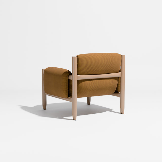Cattle Armchair | Upholstered Armchair | Lounge Chair | Gibson Karlo | Design By Them | Camel Frame | Kvadrat Phlox 0443