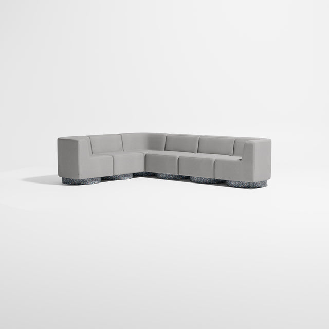 Confetti Modular Lounge - 6 Seater Corner Right | Recycled Plastic Base | Gibson Karlo | Design By Them ** Kvadrat Autumn 0131