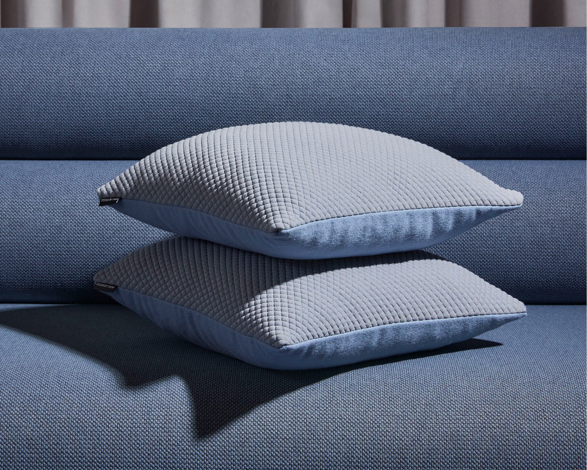 Flip Cushion | Accessories | Double-Sided Upholstery | Soft Blue | Gibson Karlo | Design By Them