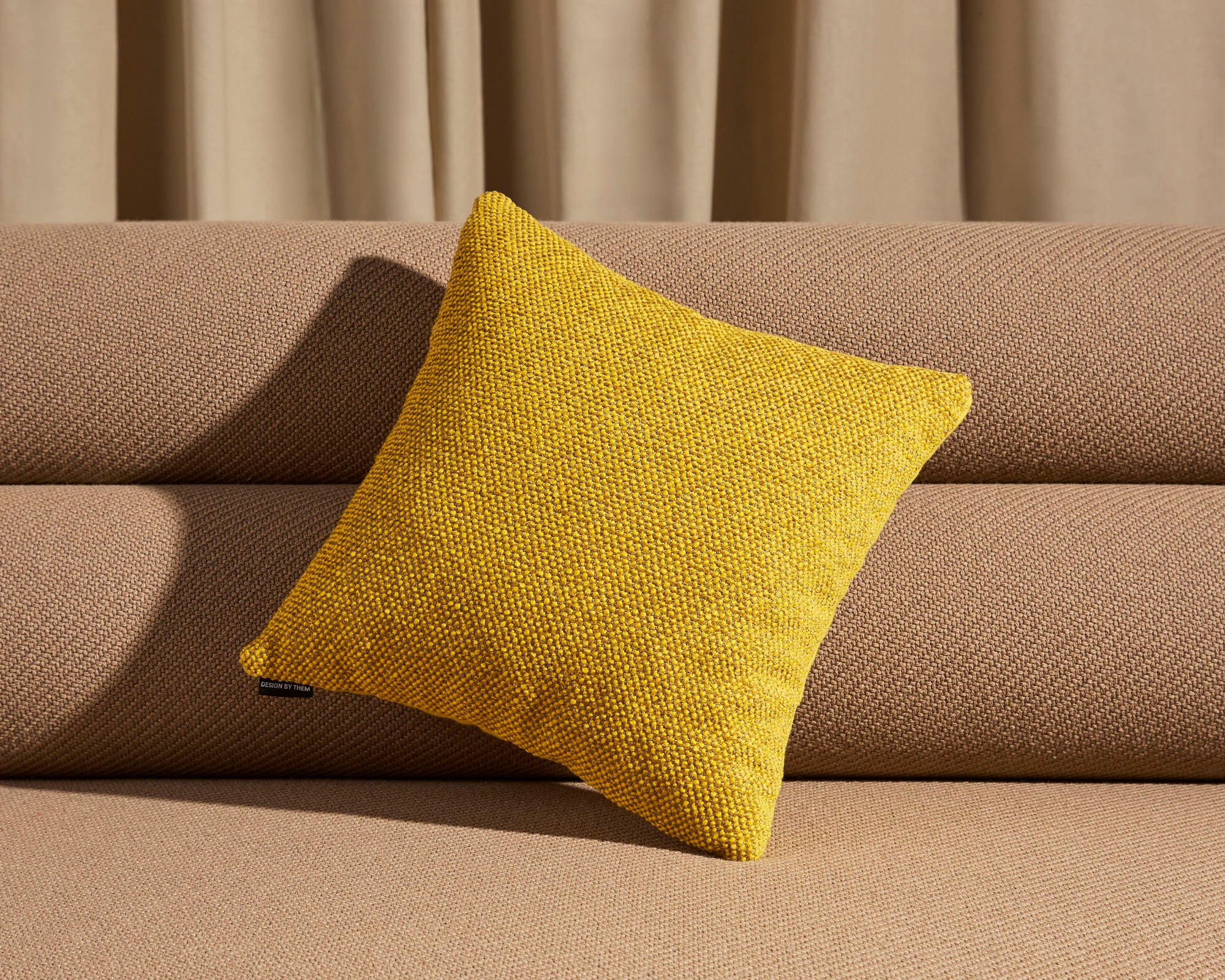 Flip Cushion | Accessories | Double-Sided Upholstery | Yellow | Gibson Karlo | Design By Them