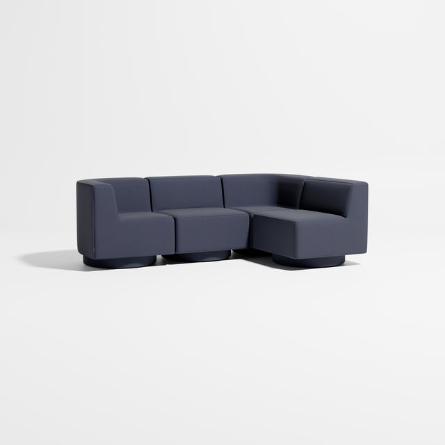 Confetti Modular Lounge - 4 Seater Corner Right | Upholstered Base | Gibson Karlo | Design By Them ** Kvadrat Canvas 2 0794