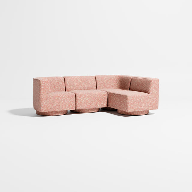 Confetti Modular Lounge - 4 Seater Corner Right | Upholstered Base | Gibson Karlo | Design By Them ** Kvadrat Zero 0008