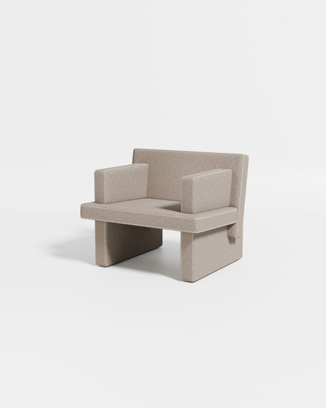 August Armchair | Upholstered | Designed by Gibson Karlo | Design By Them ** Maharam Merit 0028