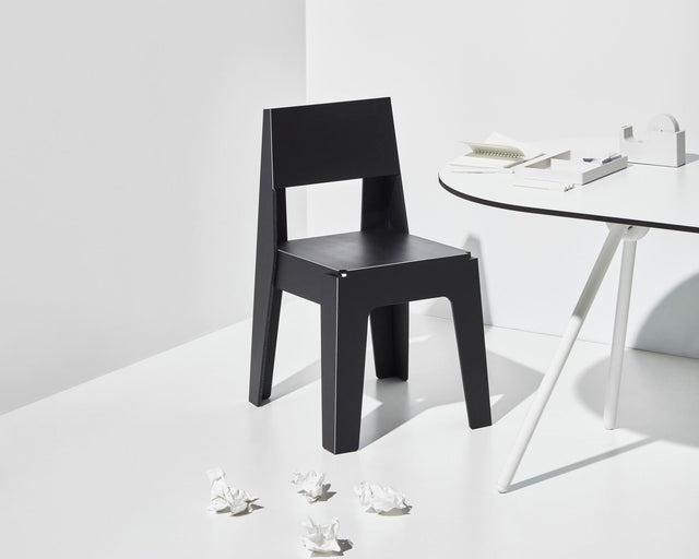 Black Butter Chair | Indoor Outdoor Waterproof Dining Chair | 80% Recycled Plastic | Nicholas Karlovasitis & Sarah Gibson | DesignByThem | Gallery