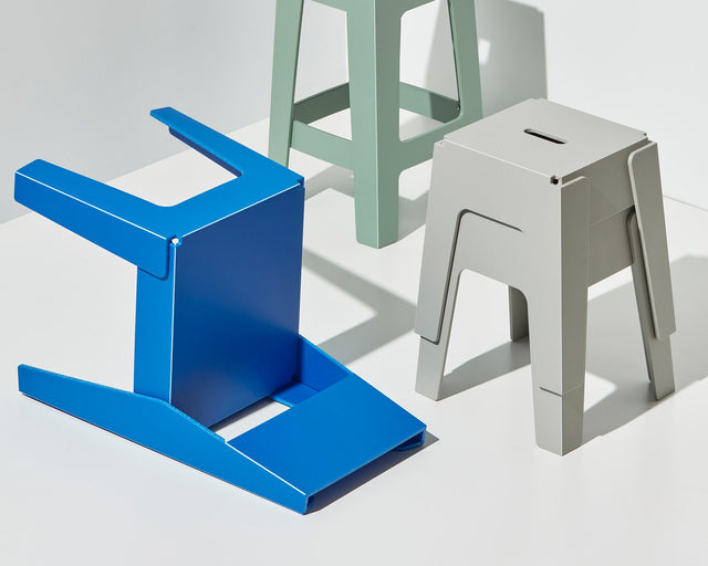 Butter Stool and Chair and Seat and Coffee Table and Bench | 80% Recycled Plastic Indoor Outdoor Furniture | Nicholas Karlovasitis & Sarah Gibson | Design By Them