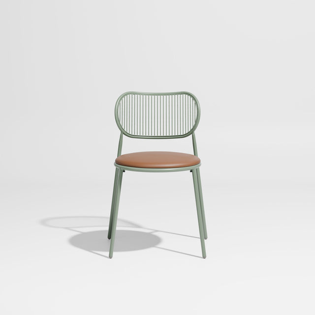 Piper Chair | Gibson Karlo | Dining Stainless Steel | DesignByThem ** Pale Eucalypt / Knoll Prairie - 027 (Outdoor Suitable)