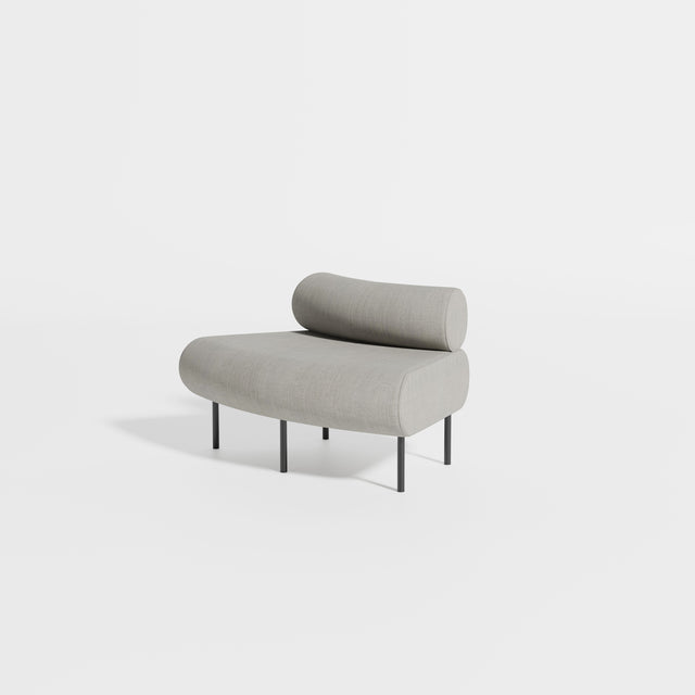 Cabin Seat Modular Curve 45 Outer | Upholstered | Gibson Karlo | Design By Them ** Kvadrat Canvas 2 0124