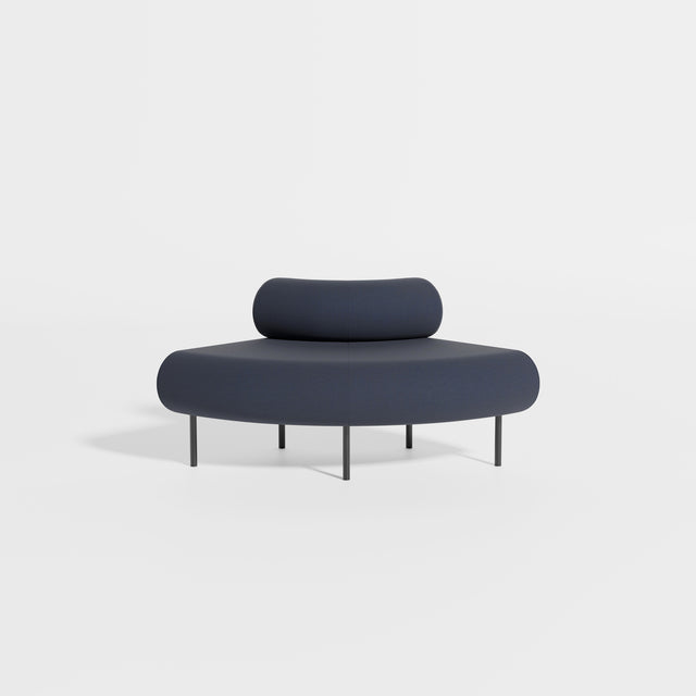 Cabin Seat Modular Curve 90 Outer | Upholstered | Gibson Karlo | Design By Them ** Kvadrat Canvas 2 0794