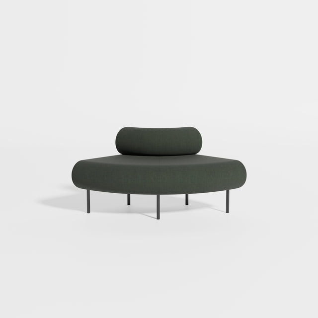 Cabin Seat Modular Curve 90 Outer | Upholstered | Gibson Karlo | Design By Them ** Kvadrat Canvas 2 0996