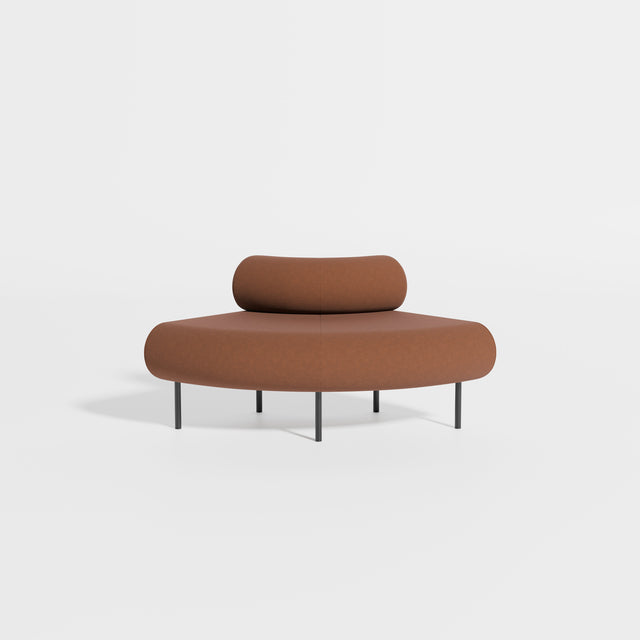 Cabin Seat Modular Curve 90 Outer | Upholstered | Gibson Karlo | Design By Them ** Maharam Merit 033
