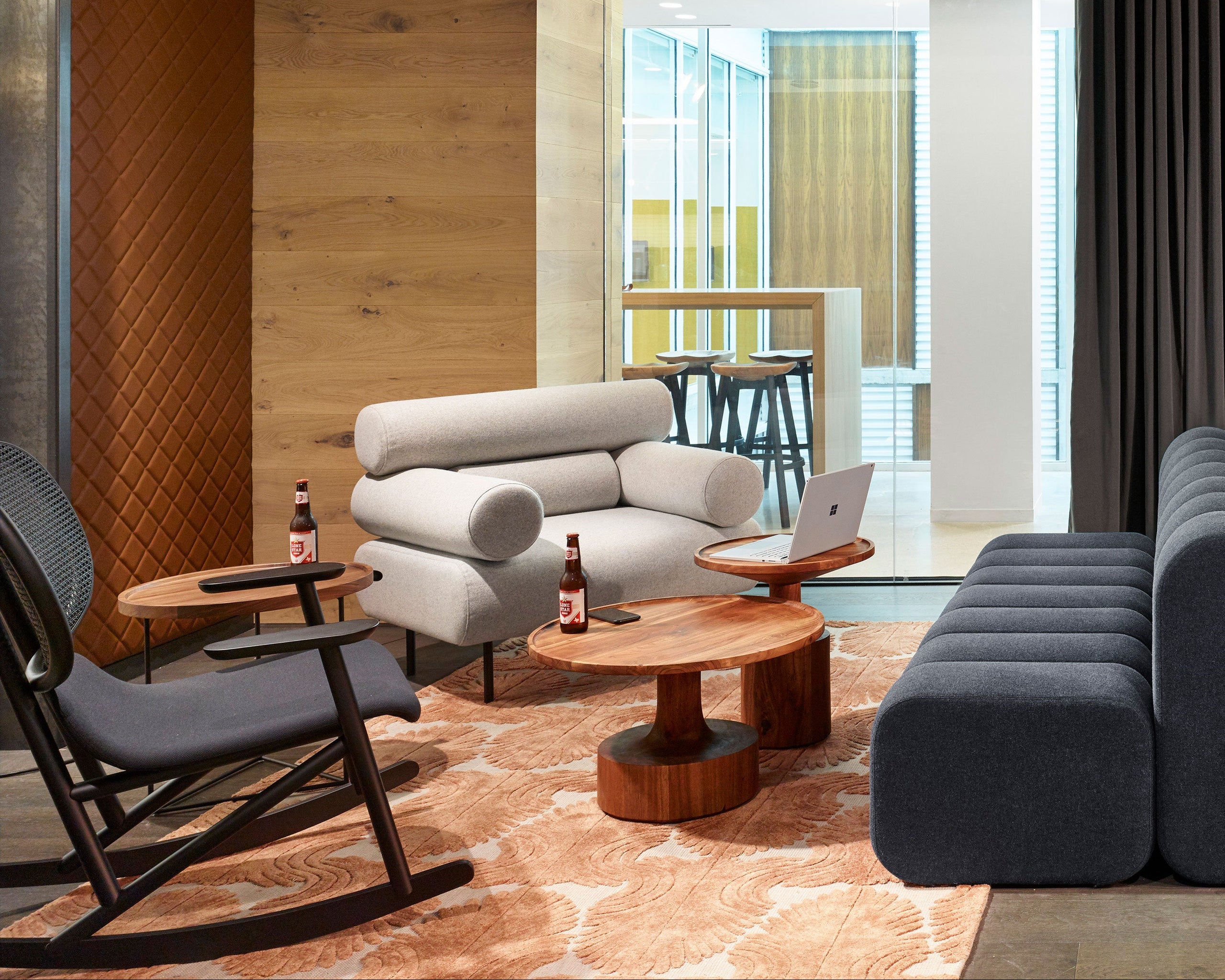 Cabin Armchair at Dropbox Austin by Perkins & Will | Design By Them | Gallery