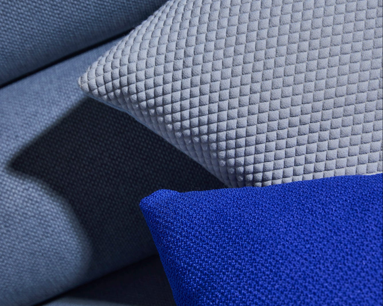 Flip Cushion | Accessories | Double-Sided Upholstery | Soft Blue and Ultramarine Blue | Gibson Karlo | Design By Them
