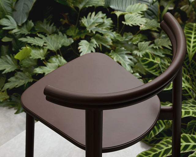 Twill Bar Chair - Metal Upholstered | Chocolate Brown | Gibson Karlo | Design By Them